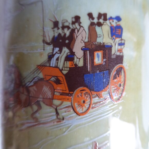 VINTAGE IRELAND IRISH WADE PORCELAIN HORSE CARRIAGE PHEASANT COFFEE MUG SET - Picture 15 of 15